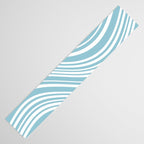 Wavy Stripes XXXV - Sky Blue Table Runner Gallery Image 3