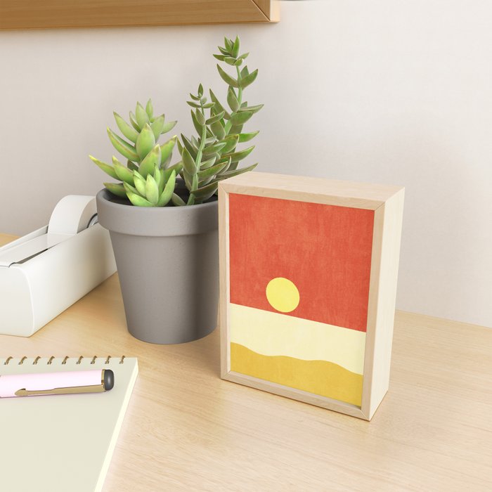 LANDSHAPES / Beach - Sunset Mini Art Print Gallery Image 2