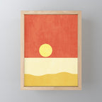 LANDSHAPES / Beach - Sunset Mini Art Print Gallery Image 1
