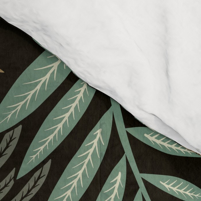 Palm Pattern â Khaki Green Comforter Gallery Image 4