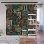 Palm Pattern â Khaki Green Wall Mural Gallery Image 1