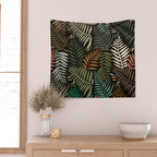 Palm Pattern â Khaki Green Wall Tapestry Gallery Image 2