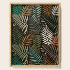 Palm Pattern â Khaki Green Serving Tray Gallery Image 1