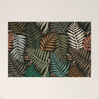 Palm Pattern â Khaki Green Welcome Mat Gallery Image 1