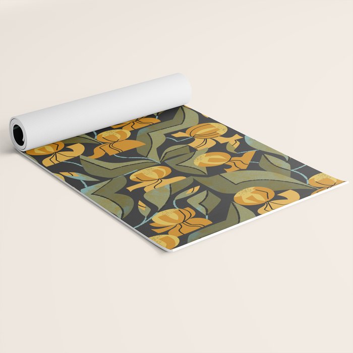 Gold Garden Iris Yoga Mat Gallery Image 2
