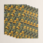 Gold Garden Iris Wrapping Paper Gallery Image 3