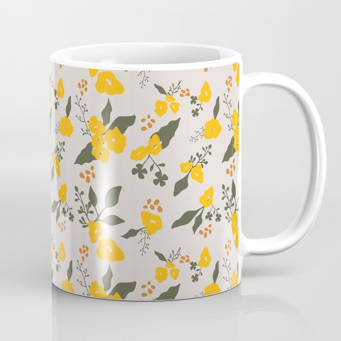 Flower Market Yellow Flowers Coffee Mug Gallery Image 1