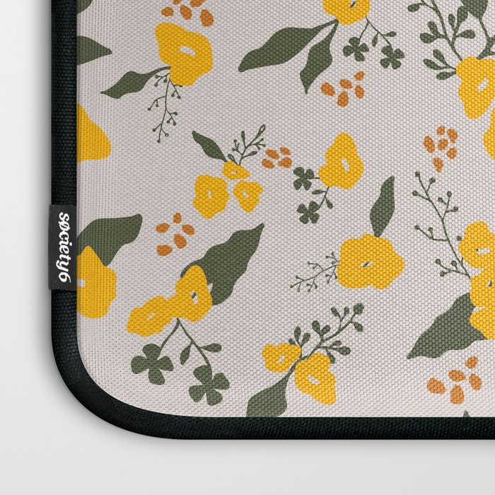 Flower Market Yellow Flowers Laptop Sleeve Gallery Image 3