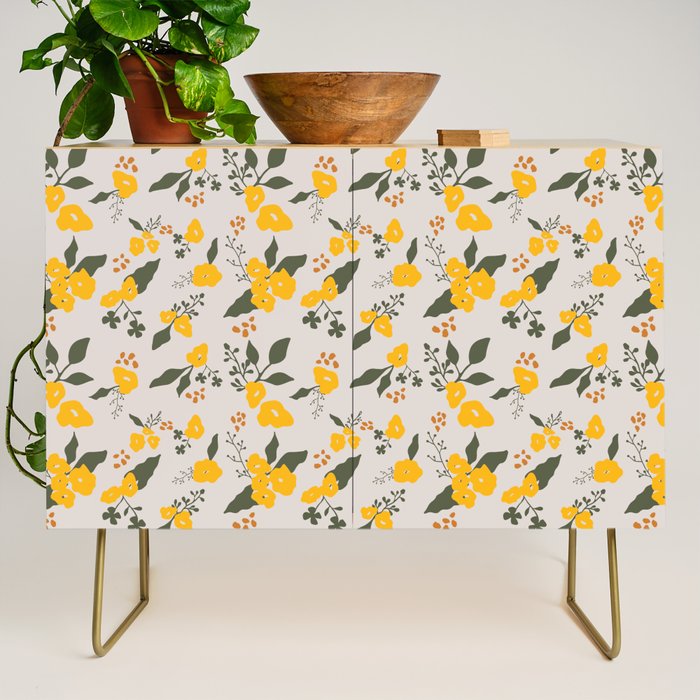 Flower Market Yellow Flowers Credenza Gallery Image 1