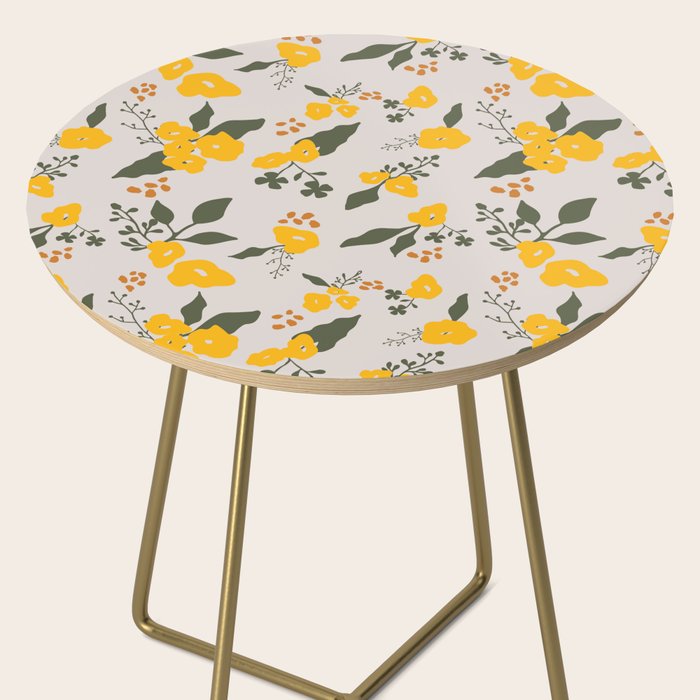 Flower Market Yellow Flowers Side Table Gallery Image 2