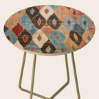 Rustic Shabby Moroccan Weave Side Table Gallery Image 2