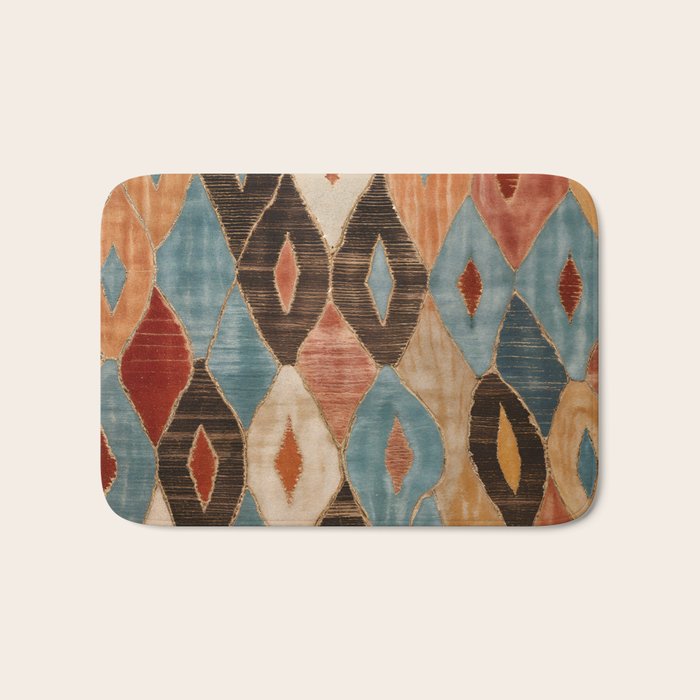Rustic Shabby Moroccan Weave Bath Mat Gallery Image 1