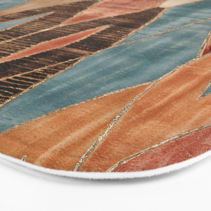 Rustic Shabby Moroccan Weave Bath Mat Gallery Image 3