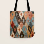 Rustic Shabby Moroccan Weave Tote Bag Gallery Image 1