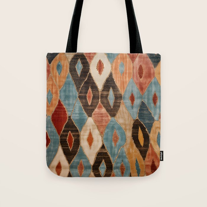 Rustic Shabby Moroccan Weave Tote Bag Gallery Image 1