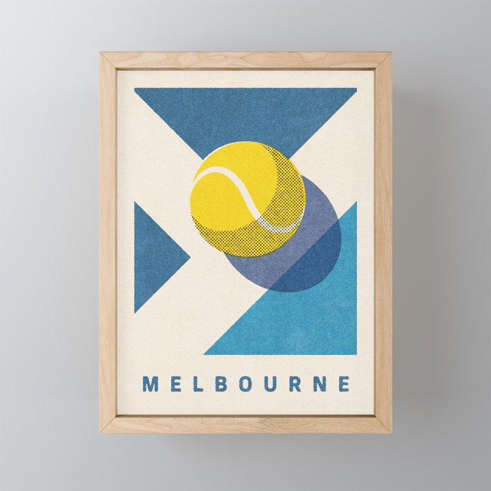 BALLS - Tennis - Grand Slam - Melbourne Mini Art Print Gallery Image 1
