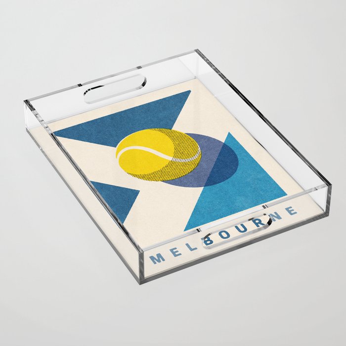 BALLS - Tennis - Grand Slam - Melbourne Acrylic Tray Gallery Image 1