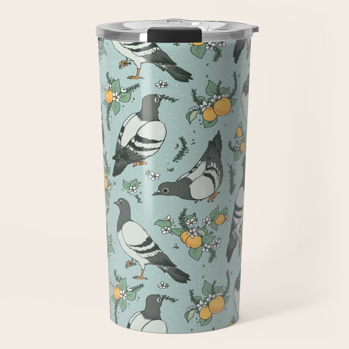 Pigeons, Apricots, and Thyme Travel Mug Gallery Image 1