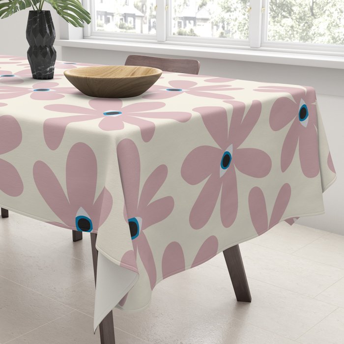 Floral Eyes Tablecloth Gallery Image 3
