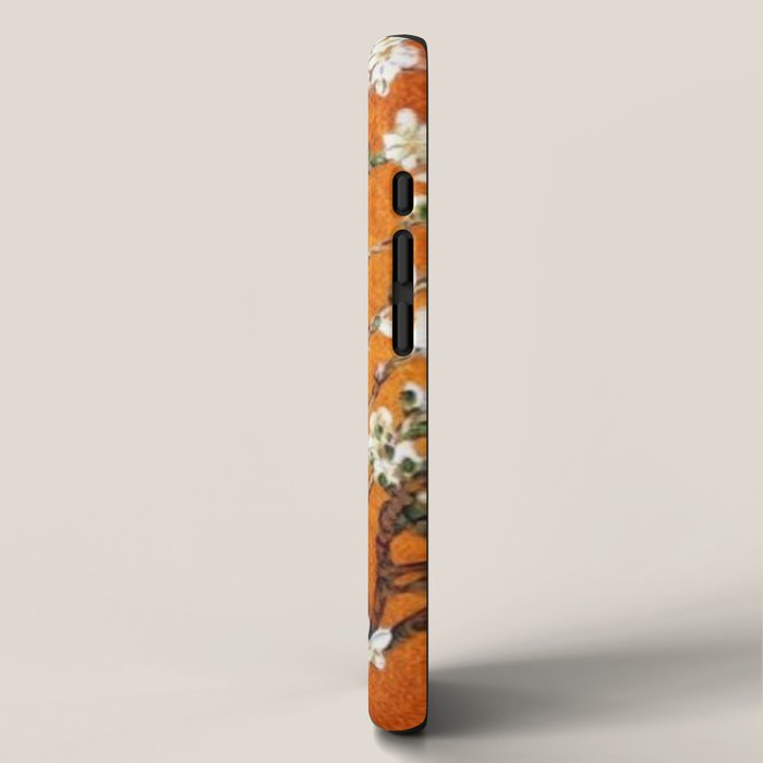 Vincent van Gogh Blossoming Almond Tree (Almond Blossoms) Orange Sky iPhone Case Gallery Image 2