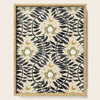 Froggie Ogee - black, moss green, and cream Serving Tray Gallery Image 1