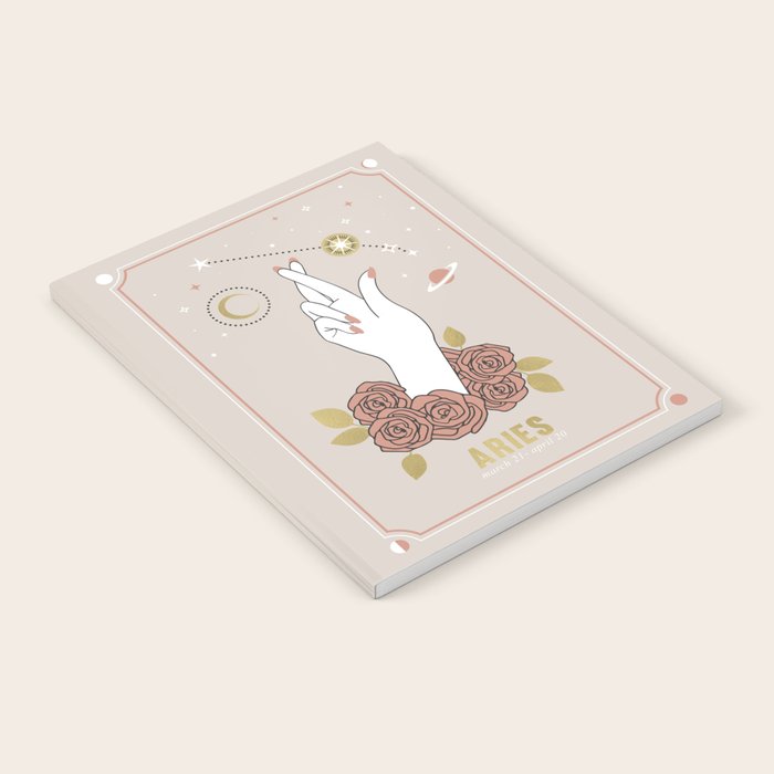 Aries Zodiac Series Notebook Gallery Image 2