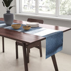 Blue Brush Table Runner Gallery Image 2