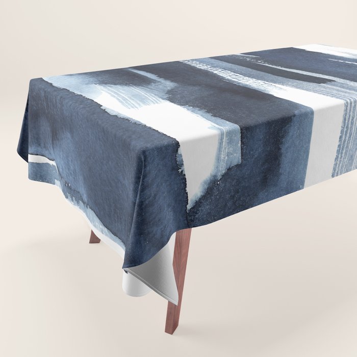 Blue Brush Tablecloth Gallery Image 1