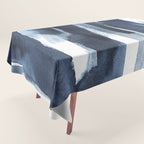 Blue Brush Tablecloth Gallery Image 1