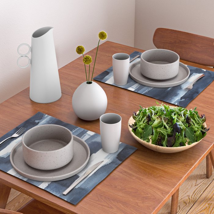 Blue Brush Placemat Gallery Image 2