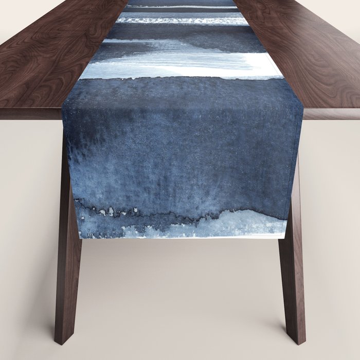Blue Brush Table Runner Gallery Image 1