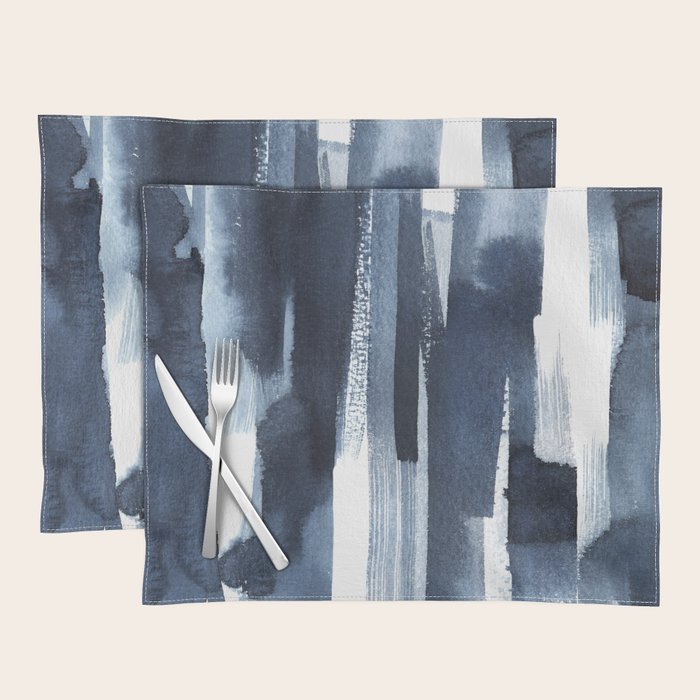Blue Brush Placemat Gallery Image 1