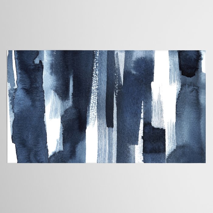 Blue Brush Tablecloth Gallery Image 2