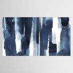 Blue Brush Tablecloth Gallery Image 2