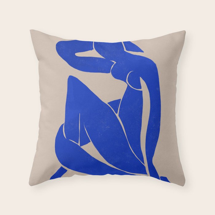 Matisse, Blue Nudes Throw Pillow
