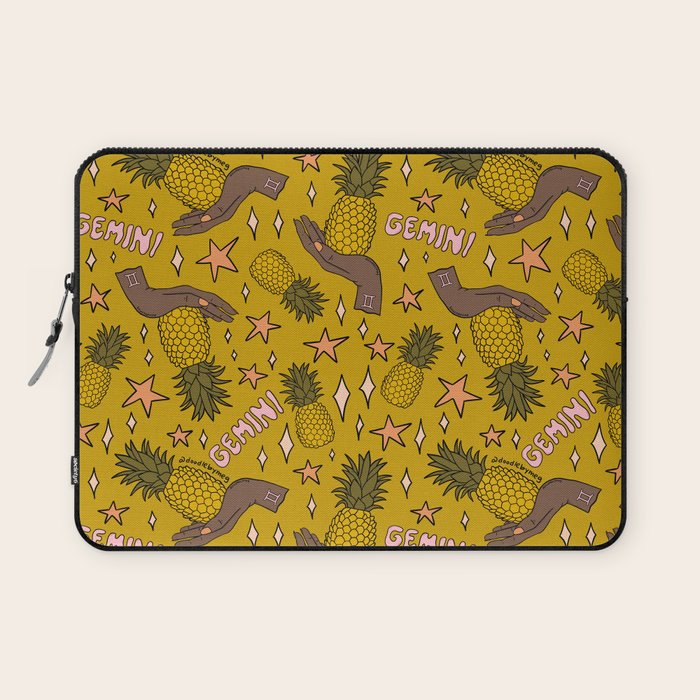 Gemini Pineapple Print Laptop Sleeve Gallery Image 1