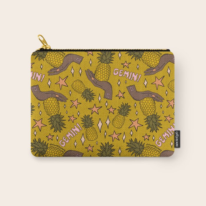 Gemini Pineapple Print Carry All Pouch Gallery Image 1