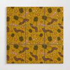 Gemini Pineapple Print Wood Wall Art Gallery Image 1