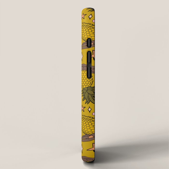 Gemini Pineapple Print iPhone Case Gallery Image 2