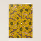 Gemini Pineapple Print Stationery Card Gallery Image 2