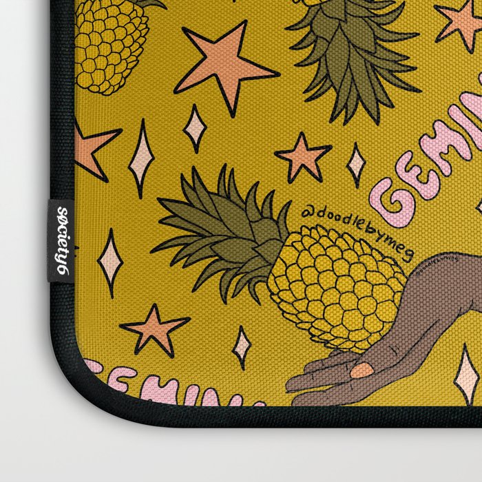 Gemini Pineapple Print Laptop Sleeve Gallery Image 3