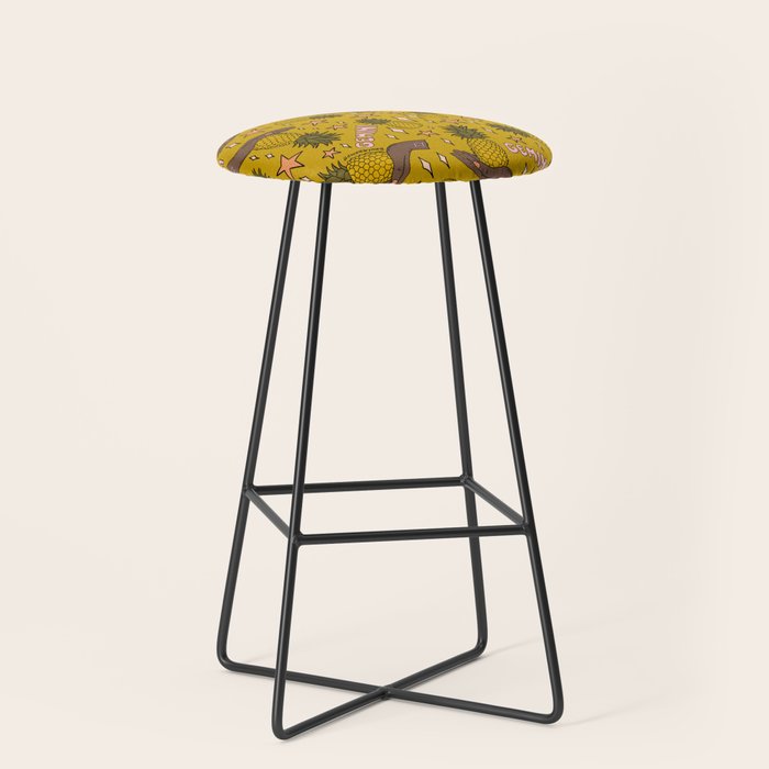 Gemini Pineapple Print Stool Gallery Image 1