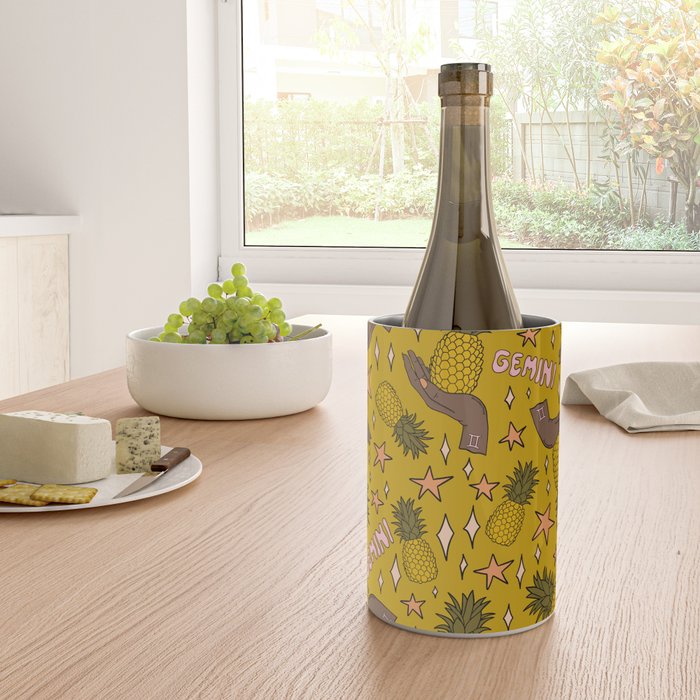 Gemini Pineapple Print Wine Chiller Gallery Image 4