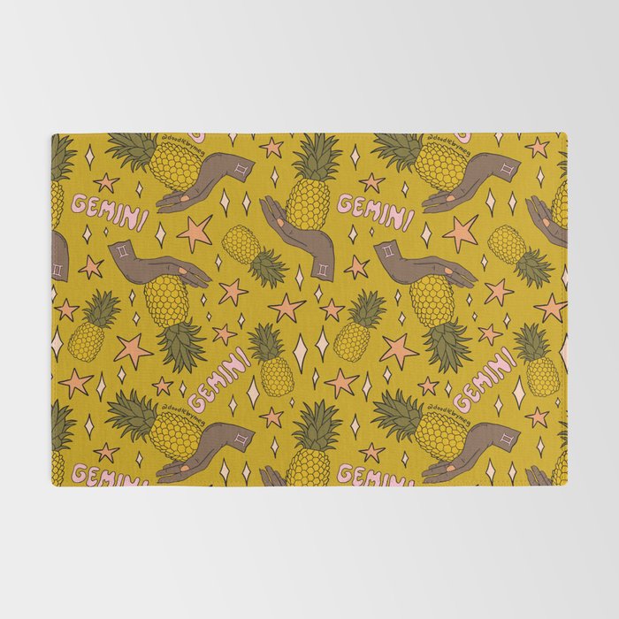 Gemini Pineapple Print Rug Gallery Image 2