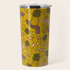 Gemini Pineapple Print Travel Mug Gallery Image 1