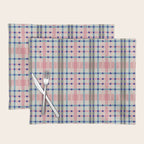 Vibrant Plaid Fusion B Placemat Gallery Image 1