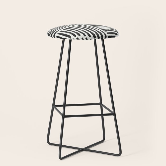 Rook in Black and White Stool Gallery Image 1