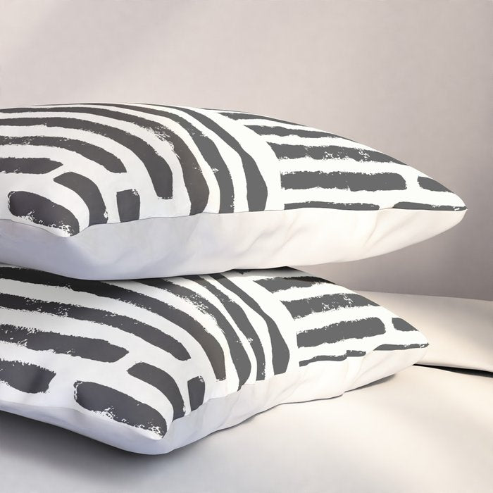 Rook in Black and White Pillow Sham Gallery Image 3