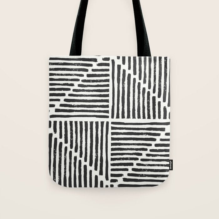 Rook in Black and White Tote Bag Gallery Image 1