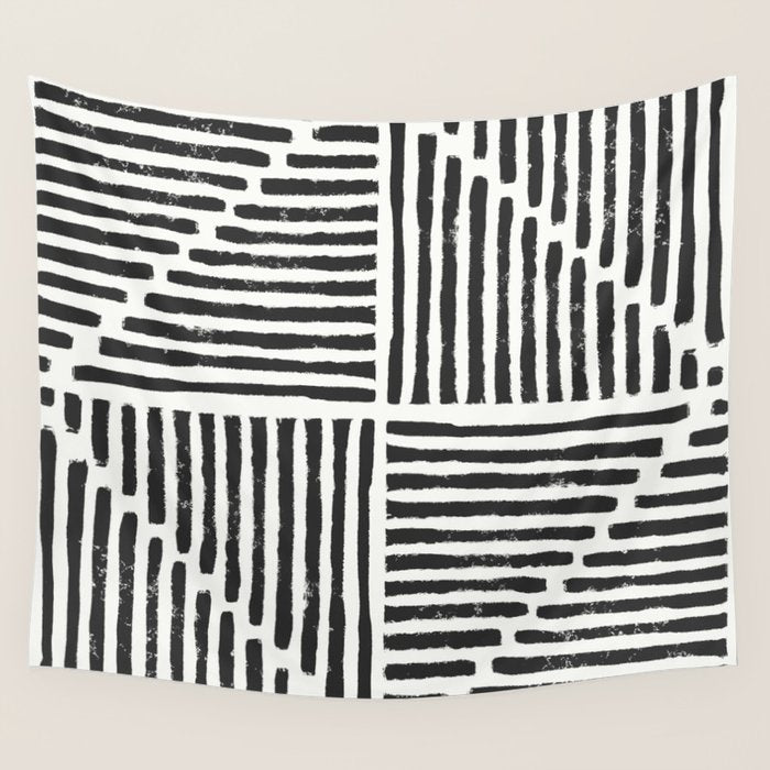 Rook in Black and White Wall Tapestry Gallery Image 4